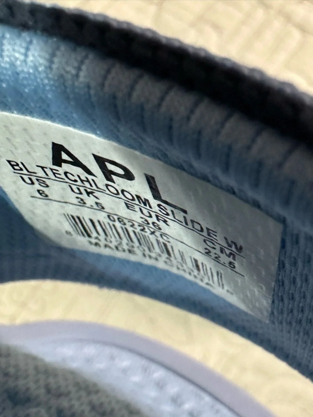 APL TechLoom Slide Ice Blue Midnight NIB Size 6